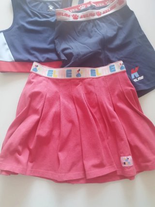 Conjunto deportivo Kelme top y shorts + falda