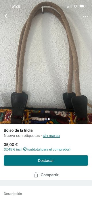 Bolso Banjhara bordado con flecos