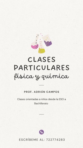Profesor particular de Física y Química