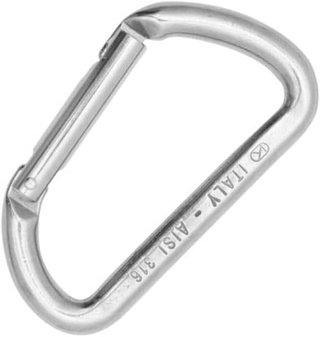 Mosquetón Kong Acero Inoxidable AISI 316