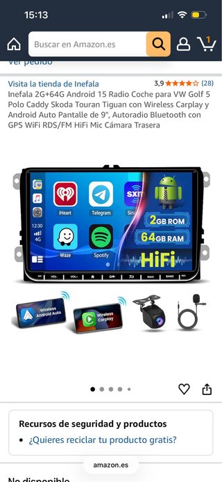 Pantalla para coche