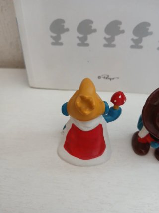 Set 2 Puffi Smurfs The Smurfs puffo re e cowboy
