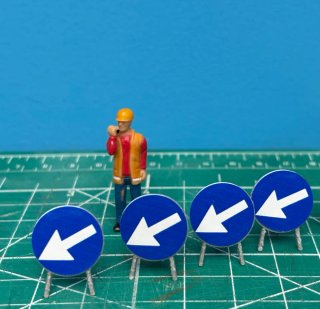 SET 4 Segnali direzionali SX per modellini 1:50