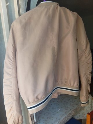 Chaqueta Bomber Stradivarius Beige Talla l