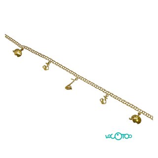 Cadena Oro 18K con Charms: Elefante, Ancla, Saxofó