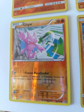 Lote Pokémon Lucha Tierra EX Holo Reverse