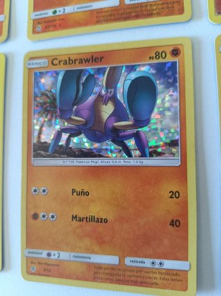Lote Pokémon Lucha Tierra EX Holo Reverse