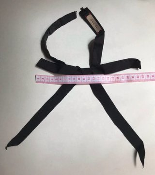 Pajarita Gucci Lazo Color Negro Grosgrain - Unisex