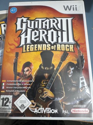 Lote 3 juegos Guitar Hero III Legends of Rock Wii