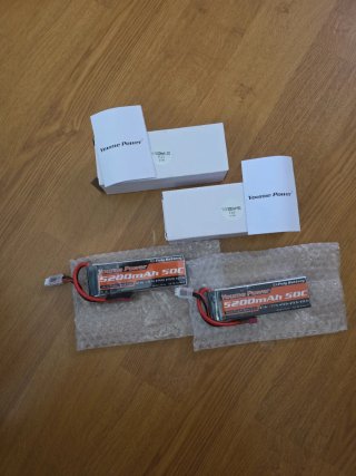 2x Baterías repuestos Li-Poly 5200mAh 50C Youme RC