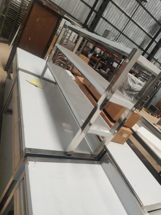 ESTANTE DE PASE COCINA INOX 1.4M MIRA A MI PERFIL