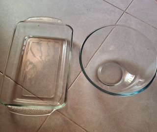 Bol y fuente de cristal