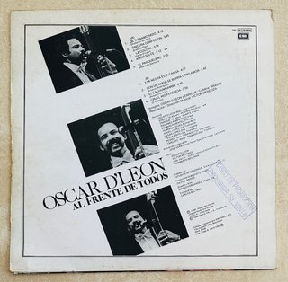 OSCAR D LEON VINILO AL FRENTE SALSA 1980 PROMO