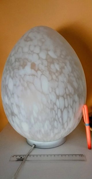 Lámpara Egg. Vintage Mid-Century. Alto 40 cm