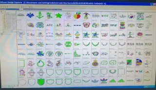 Computer con programmi di ricamo Wilcom e BITS & Vols