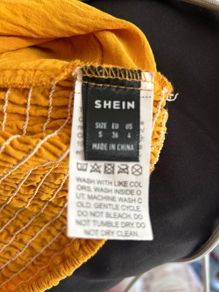 Top Shein Naranja