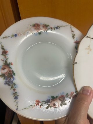 Coppia piatti antichi decorati