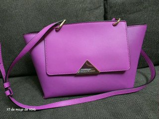 Bolso Emporio Armani Morado y Dorado
