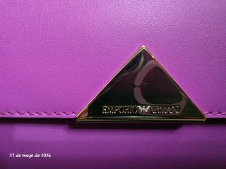 Bolso Emporio Armani Morado y Dorado
