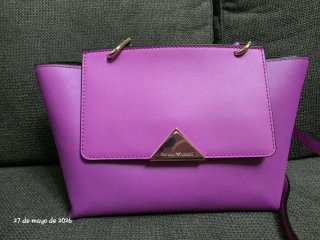 Bolso Emporio Armani Morado y Dorado