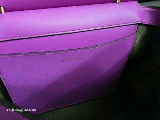 Bolso Emporio Armani Morado y Dorado