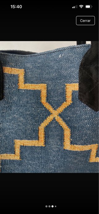 Bolso tejido hecho en India
