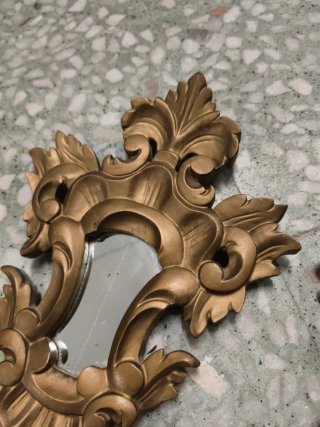 Specchi cornucopia in legno antico