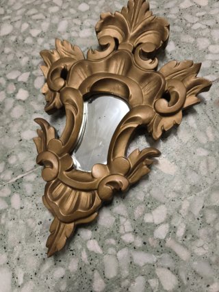 Specchi cornucopia in legno antico