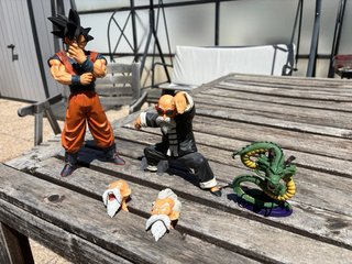 Figuras Goku y Maestro Roshi Dragon Ball