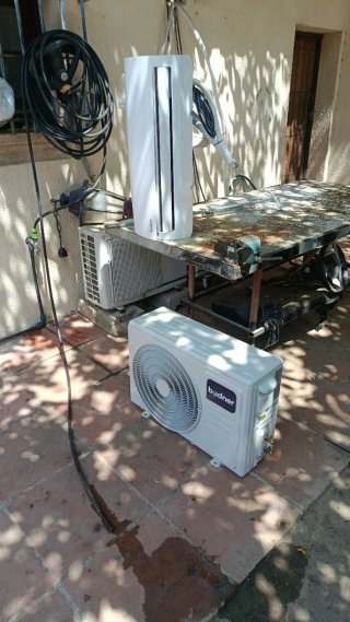 Carga de gas coche e instalación split