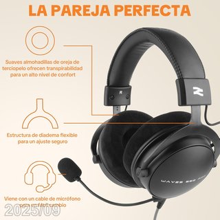 TALOMEN Auriculares Estudio Pro W550X Cable +Funda