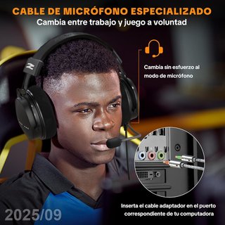 TALOMEN Auriculares Estudio Pro W550X Cable +Funda
