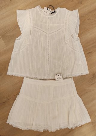 Conjunto Zara Falda y Blusa M (Envío con Inpost)