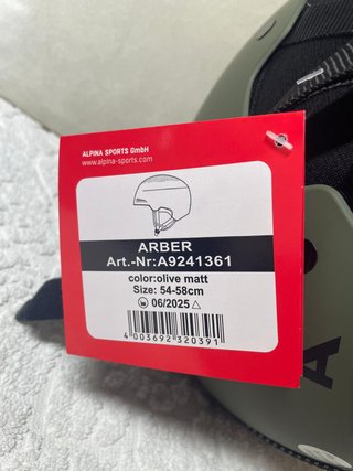 Casco Sci Alpina Arber Oliva Opaco