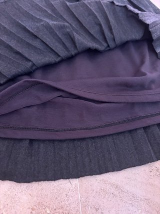 Minifalda Zara Niña Gris T10