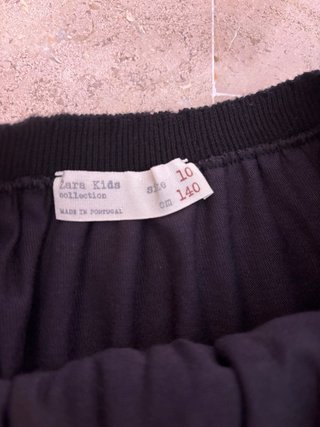 Minifalda Zara Niña Gris T10