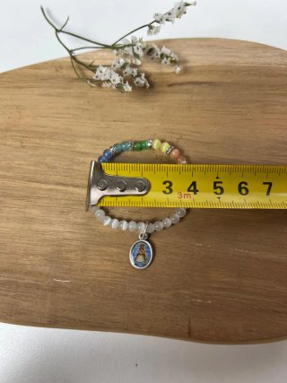 Pulsera Virgen del Rocío bebé multicolor