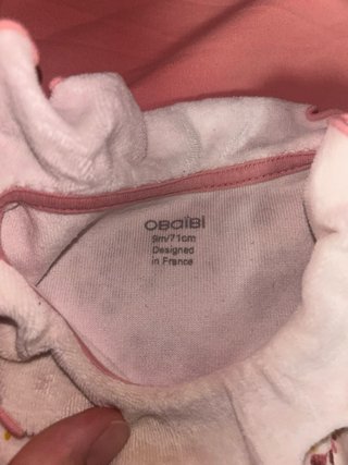 Lote 3 pijamas invierno bebé talla 9 meses