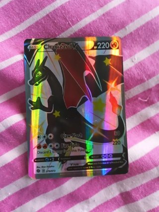 Carta Charizard V Shiny Arcoíris