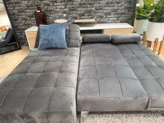 Sofá Cama Chaise Longue 198cm Gris