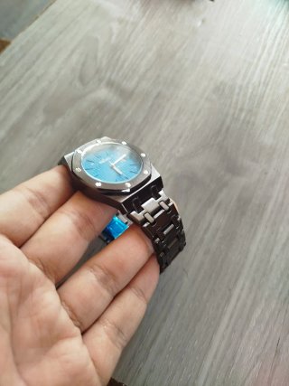 Reloj seiko Mod Oak Negro/Azul 42mm – NUEVO