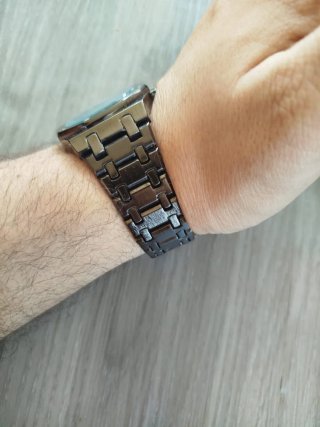 Reloj seiko Mod Oak Negro/Azul 42mm – NUEVO
