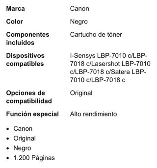 Toner Canon 729 ( azul,rojo,amarillo y negro)