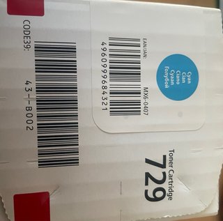 Toner Canon 729 ( azul,rojo,amarillo y negro)