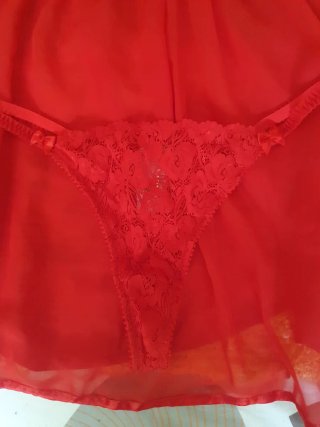 Conjunto lencería H&M rojo Talla L