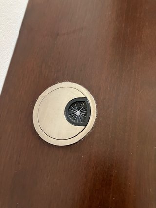 Mesa escritorio madera y metal electrónica