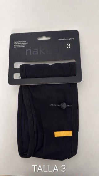 Cinturón Running Naked 2 L Talla 3 Negro