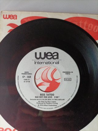 Single Rose Tattoo Rock'n'Roll Outlaw Promo