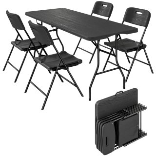 Conjunto Mesa y Sillas Camping Plegables