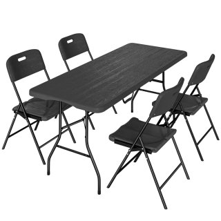 Conjunto Mesa y Sillas Camping Plegables